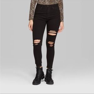 Highest Rise Skinny Black Jeans